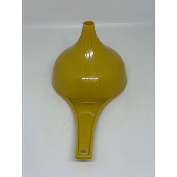 VTG Foley Harvest Gold Plastic Canning Funnel 7" Retro Wide Mouth Kitchen Tool - Picture 3 of 8